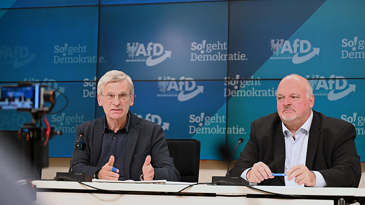 Pressekonferenz der AfD Fraktion Brandenburg