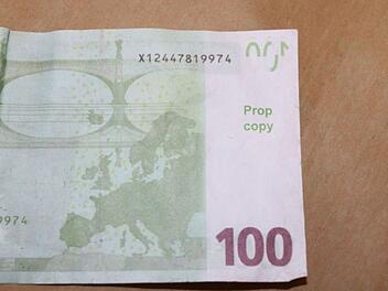 Foto: "Prop-copy"-Falschgeld