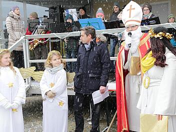 Auf dem Hallerndorfer Weihnachtsmarkt Foto: Mathias Erlwein