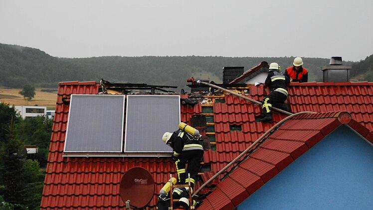 Dachstuhlbrand in Westheim