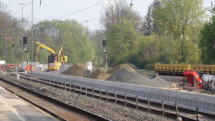 Impressionen von der Baustelle Bahnhof Coburg: Ende April 2017Foto: Jochen Berger