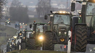 Bauerndemo... auf dem Weg nach Nürnberg Bauerndemo... auf dem Weg nach Nürnberg