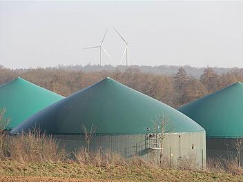 Biogasanlage Fuchsstadt am Lagerberg: Die Landwirte haben die Energiewende in der Hand. Foto: Gerd Schaar