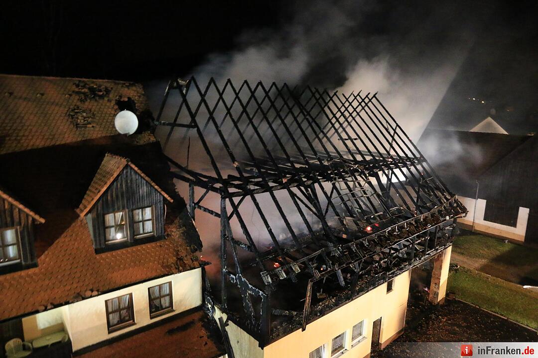 Scheune brennt in Bärnfels