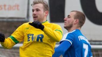 Der Fußballer Niklas Möhrlein, hier mit dem FC Rudolstadt. Foto: Grit Fleischer