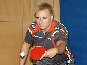 Andre Rauscher von der TS Kronach blieb zum Landesliga-Auftakt beim TTC Kist ungeschlagen. Foto: Hans Franz