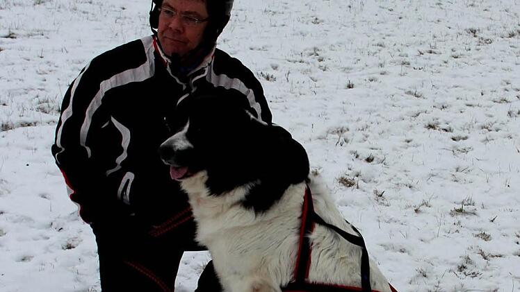 Matthias Hänsch mit Hund Mara