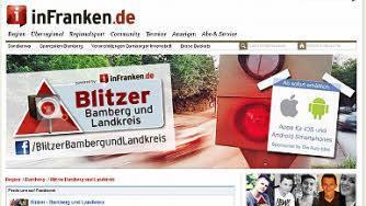 Auf blitzerbamberg.infranken.de gibt's alle Infos der Bamberger Blitzer.