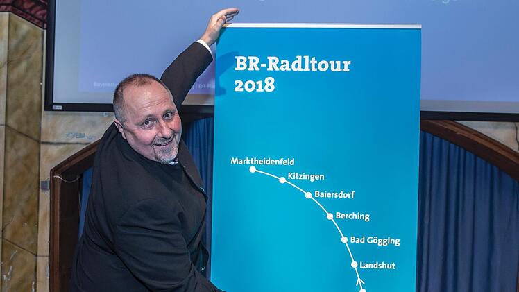 Bürgermeister Andreas Galster freut sich auf die BR-Radltour. Foto: BR/Philipp Kimmelzwinger