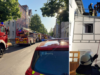 Bamberg: Feuerwehr rückt zu Brand aus - Anwohner verhindern Ausbreiten des Feuers