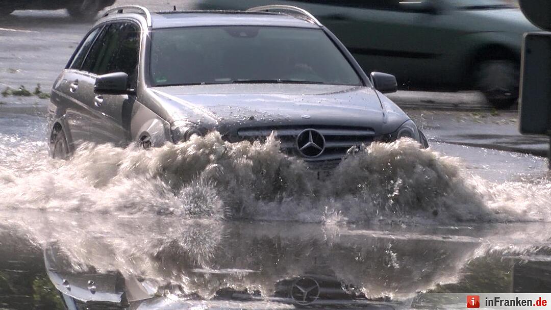 Kleines aber starkes Unwetter zog über Nürnberg