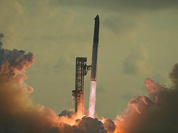 Start Raketensystem &laquo;Starship&raquo; von SpaceX