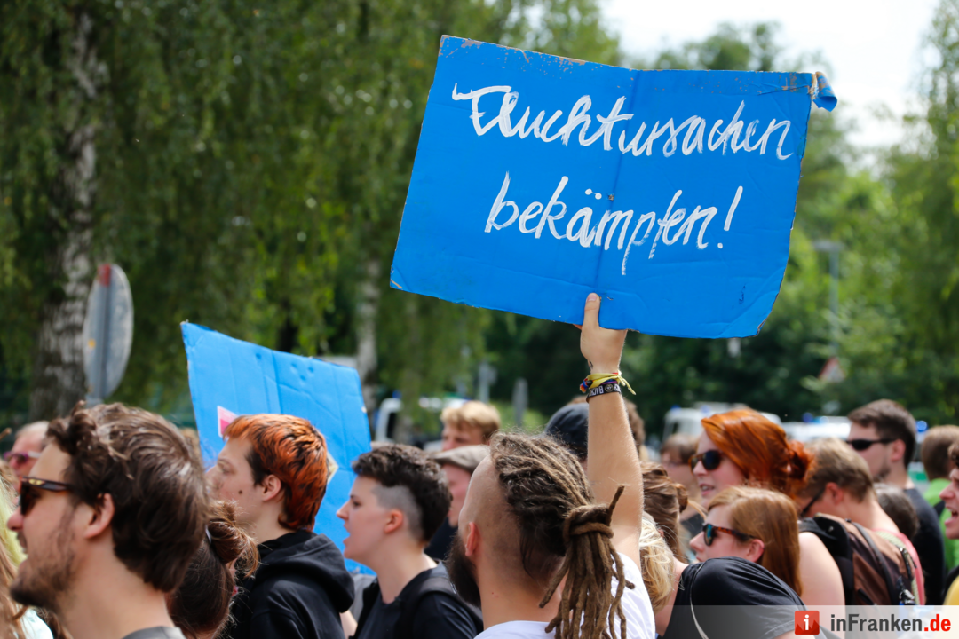 Kundgebung vor ARE in Bamberg II