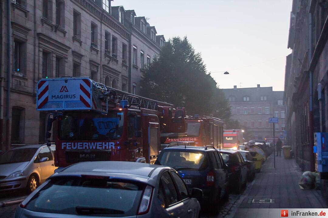 Brand in Fürth mit acht Verletzten