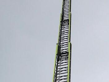 Die Drehleiter hat ihren ersten Test bestanden. Foto: Johanna Blum