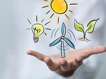 Wo produzieren die Gemeinden des Altlandkreises Bad Brückenau selbst Energie, wo setzen sie auf erneuerbare Quellen, und wo sparen sie Energie ein?