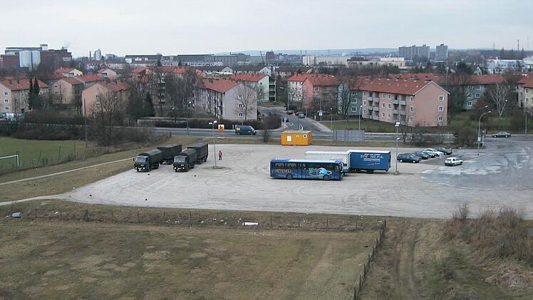 Das Areal an der Forchheimer Straße vor dem Bau des Forums