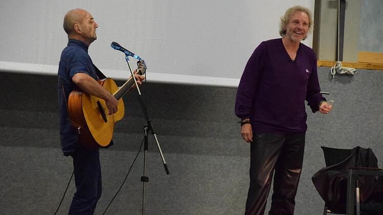 Wolfgang Bodenschatz spielte für Gottschalk den Rolling-Stones-Song "Sitting on a fence".