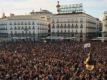 Protest in Madrid