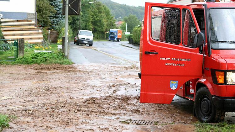 Eindrücke vom Einsatz der Feuerwehr am Sonntag in Mistelfeld