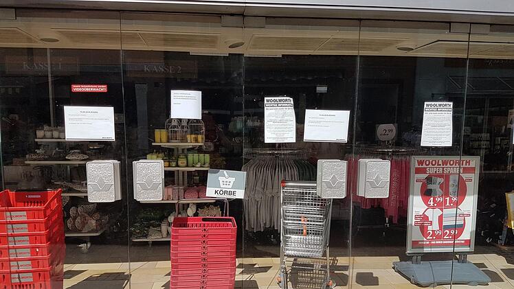 "Woolworth" hat nach wie vor geschlossen.