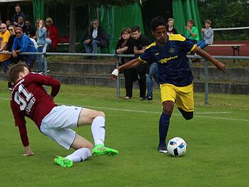 SG Siemens Erlangen - Victoria Erlangen: Nach 0:2-R&uuml;ckstand warfen die Victoria-Spieler (rote Trikots) alles in die Waagschale und waren nah dran, die Verl&auml;ngerung zu erzwingen. Fotos: Matthias Hofmann