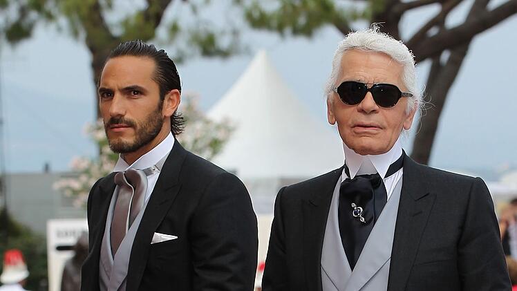 Sébastien Jondeau (links) war bis zuletzt an Karl Lagerfelds Seite.