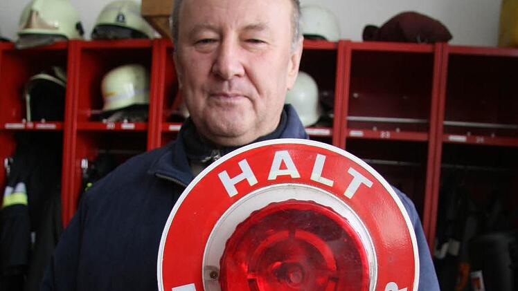 "Halt Feuerwehr!" In Zukunft ist Siegfried Zuleg nicht mehr mit von der Partie, jetzt macht er auch als Vorsitzender der Feuerwehr Grafengehaig Schluss.  Foto: Sonja Adam