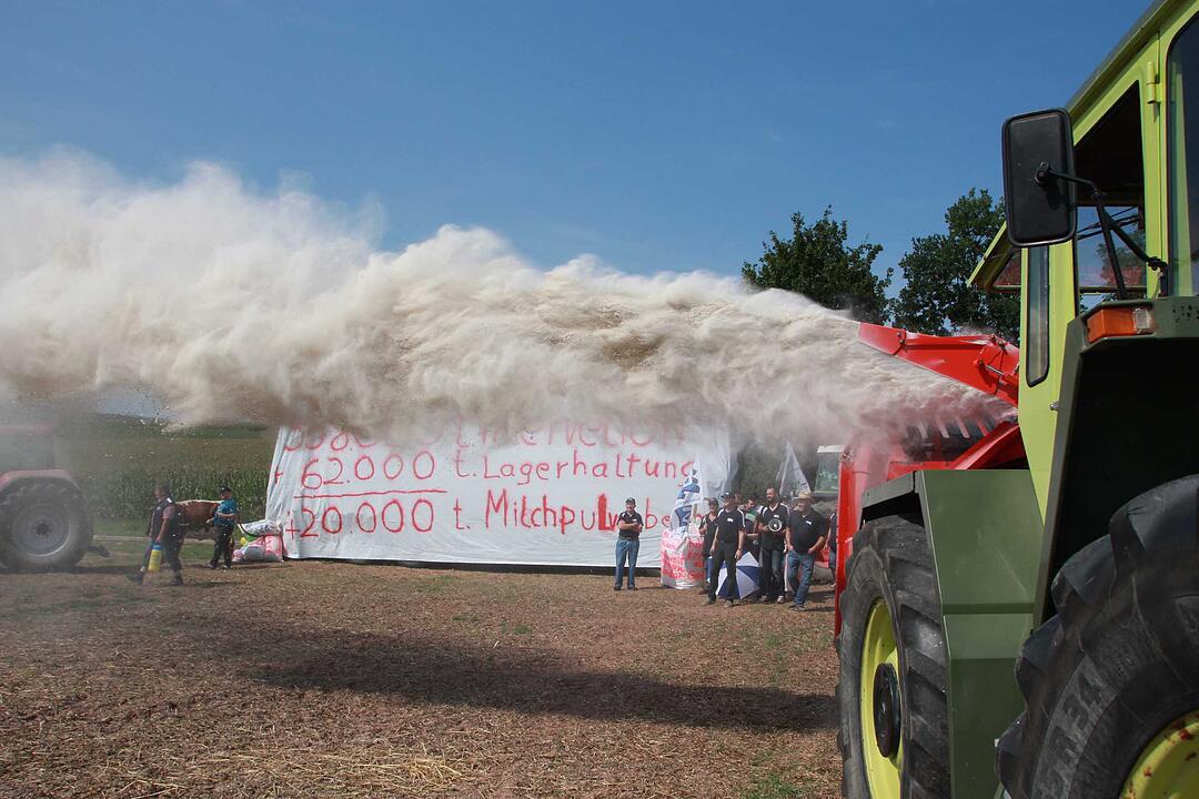 Bad Kissingen: Protest der Milchbauern