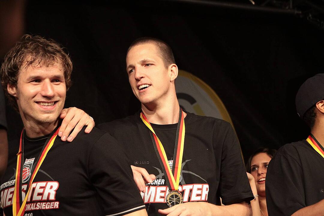 Meisterfeier Brose Baskets Bamberg Maxplatz