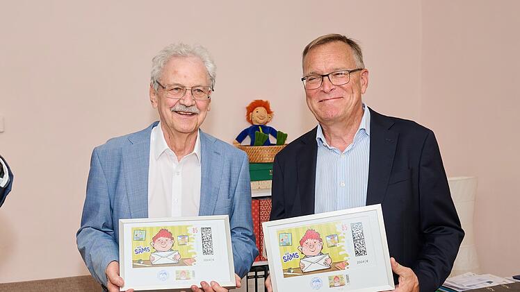 Bamberg: Erfinder des Sams freut sich über Sonderbriefmarke - hier kannst du sie kaufen
