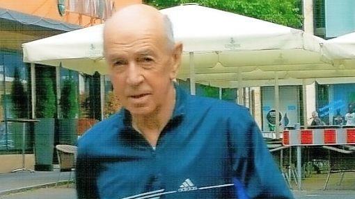 In Fürth bestritt der Forchheimer Egon Landgraf sein letztes Rennen in der M80.  Foto: privat