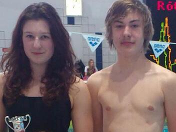 Vanessa Förster und Johannes Fischer sind die Schwimmer des Jahres beim TV Ebern. Foto: Archiv