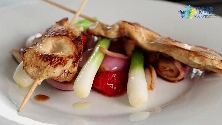 Erdbeer-H&auml;hnchenspie&szlig;e