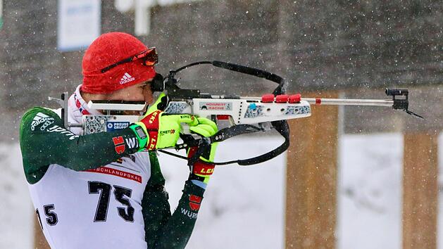 Samuel Kraatz trainiert in Oberhof flei&szlig;ig f&uuml;r seinen Biathlon-Traum. Foto: Henning Kraatz