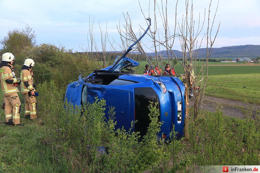 Nicht angeschnallt: Fahrer wird auf A70 bei Knetzgau aus Auto geschleudert
