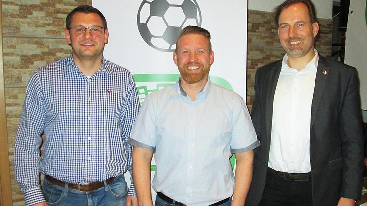 Sie führen künftig die Geschicke des FC Hammelburg (von links) Christian Ohmert, Dimitri Jampolski und Alexander Köhler.