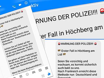 Ein Teil des langen Kettenbriefes, der derzeit über WhatsApp und Facebook verschickt wird.