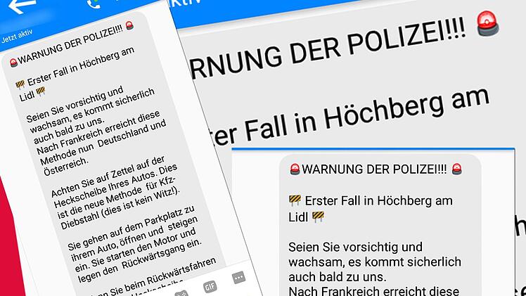 Ein Teil des langen Kettenbriefes, der derzeit über WhatsApp und Facebook verschickt wird.