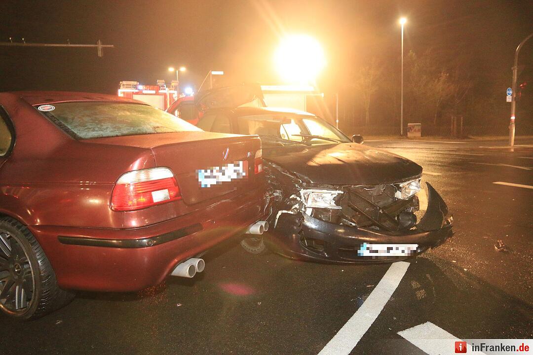 Frontalkollision am Münchner Ring in Bamberg