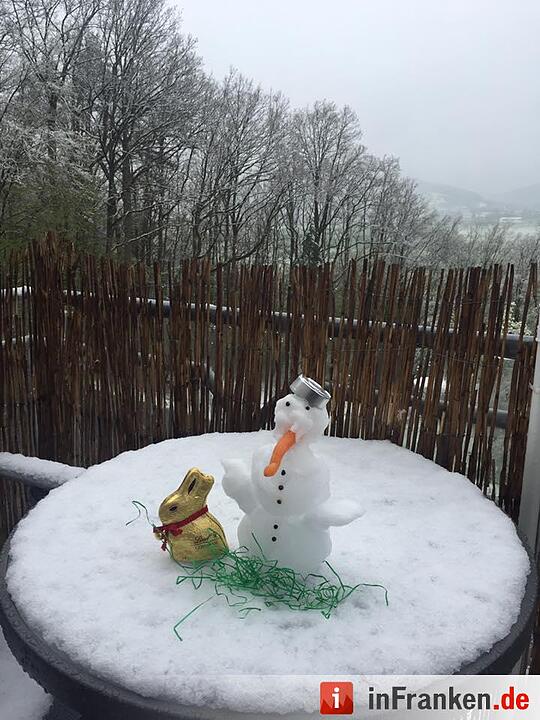 Franken: Ostermontag versinkt im Schnee