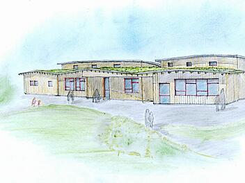 So soll der Grundstufenbau aussehen. Entwurf: Architekturbüro Pastner
