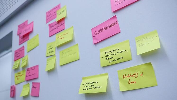 Denkwerkstatt "Bamberg 2050": Blick auf den Workshop "Wie wohnen wir?". Foto: Barbara Herbst