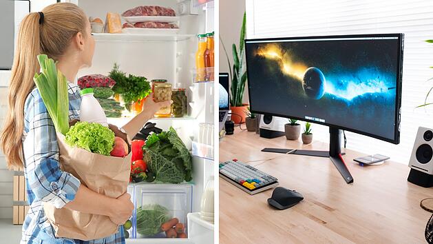 Angebote, Rabatte, Deals, Media Markt, K&uuml;hlschrank, Bildschirm