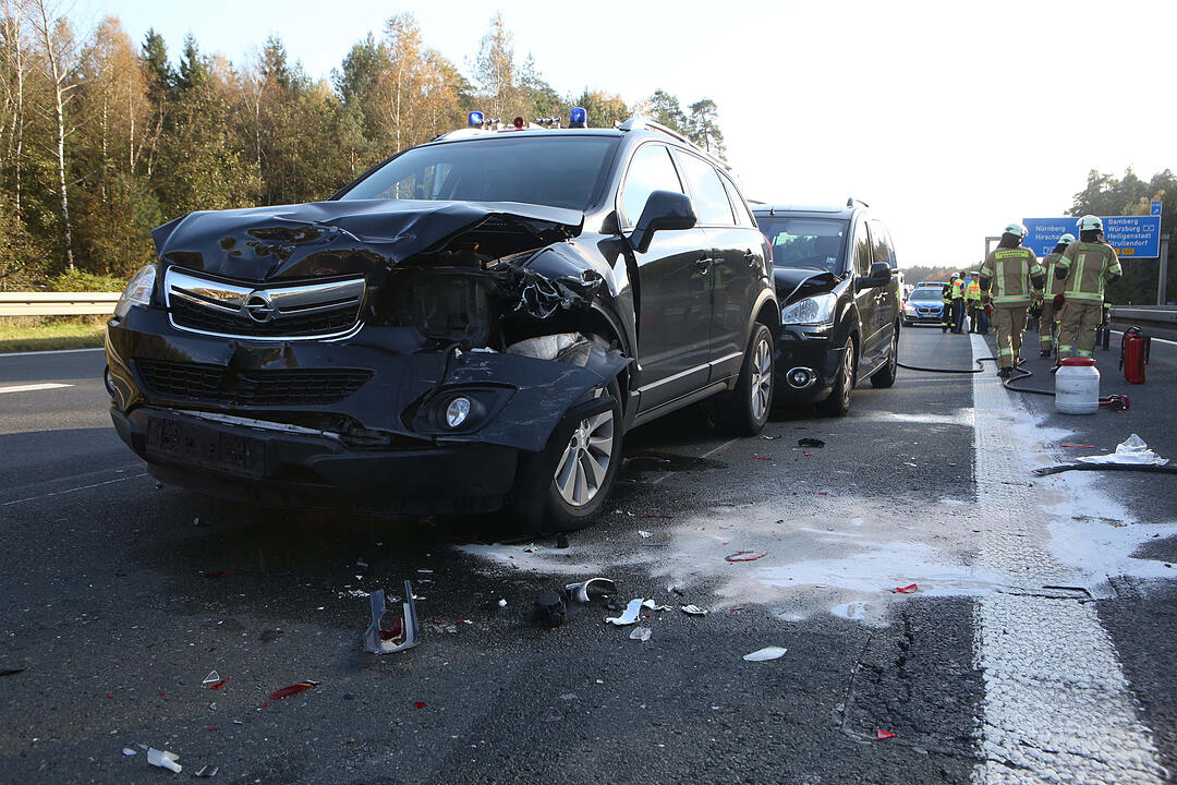 A73 bei Bamberg: Karambolage verursacht Riesenstau