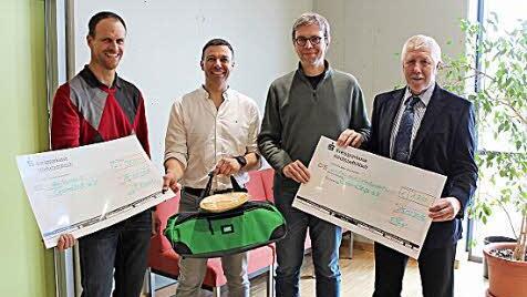 Markus B&ouml;ckl (von links), Michael Hipp, J&uuml;rgen Paul und Bernd Lohnei&szlig; engagieren sich f&uuml;r Gesundheit und Bildung.  Foto: Tina Meier