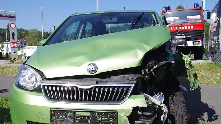 Der Wagen der Unfallverursacherin. Foto: Marco Meißner