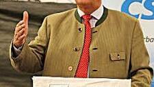 Joachim Herrmann bei seiner Rede in Ortspitz