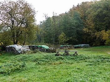 Am Strätzenkeller soll der Mühlbach eine Fläche zum Überlaufen erhalten und in einer Furt in den zukünftig in Schleifen gelegten Vorderlauf des Grabens übergehen.  Foto: Christian Ziegler