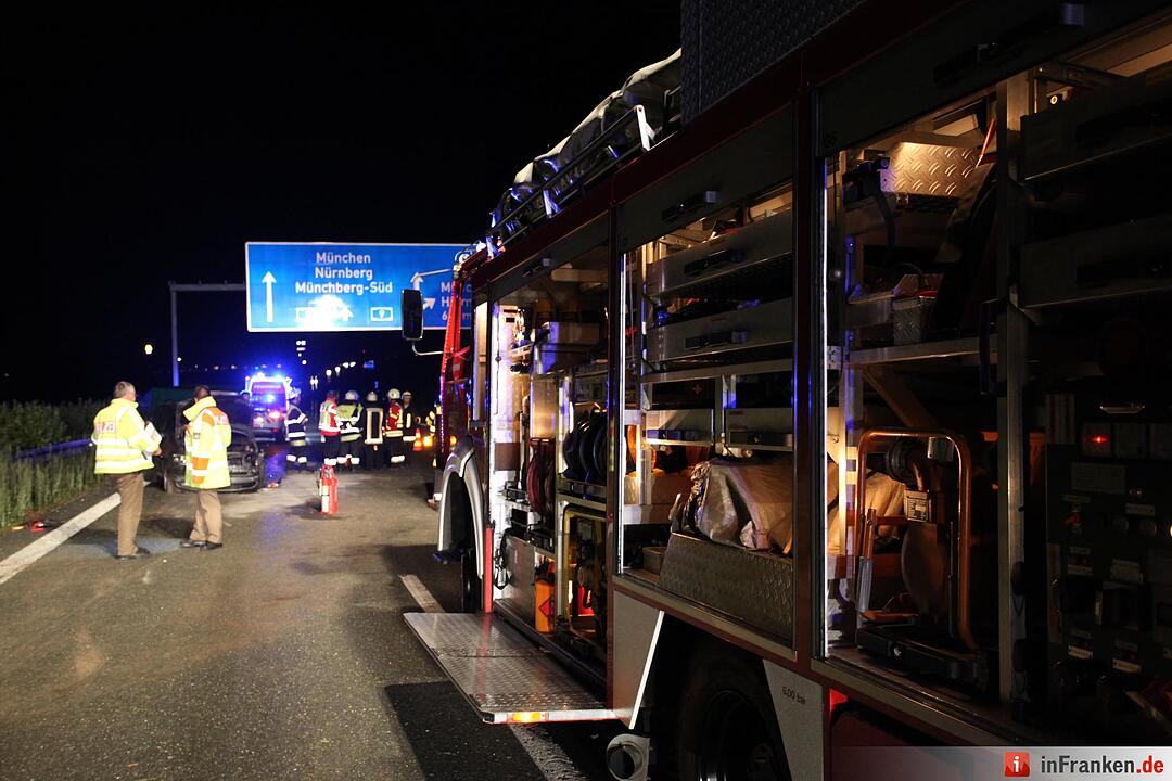 Überholen auf A9 missglückt: Unfall bei Münchberg